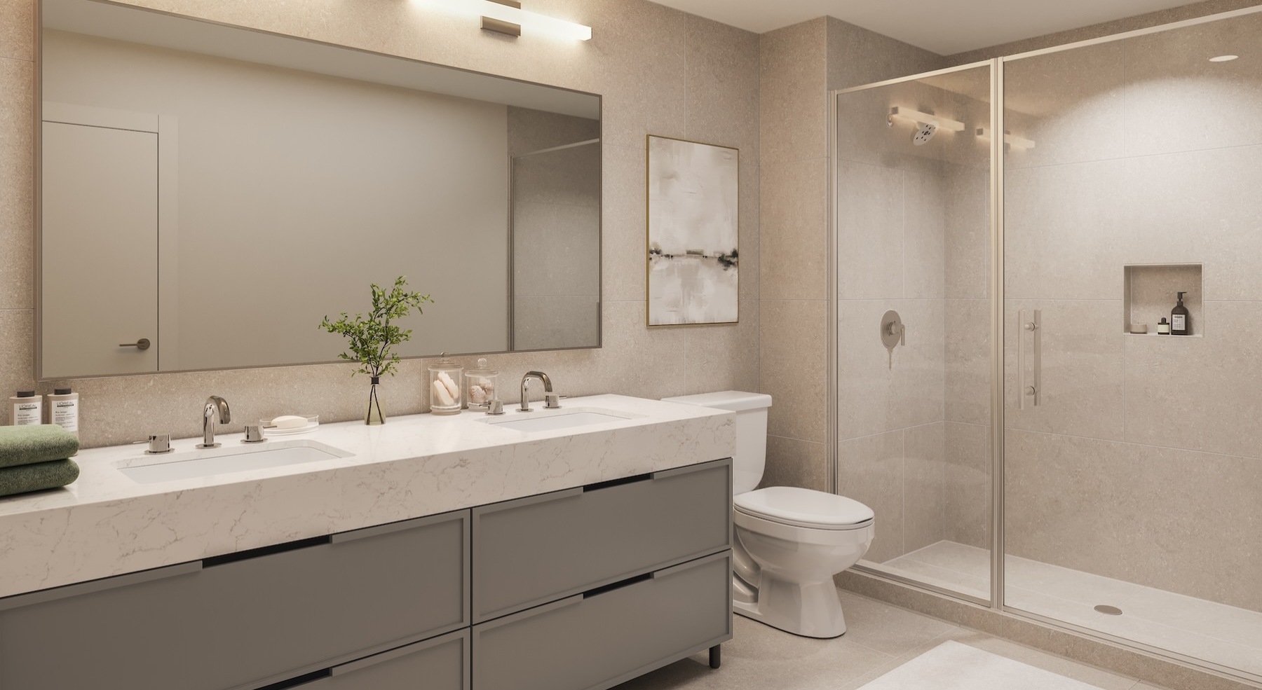 a bathroom with a tub, toilet and sink