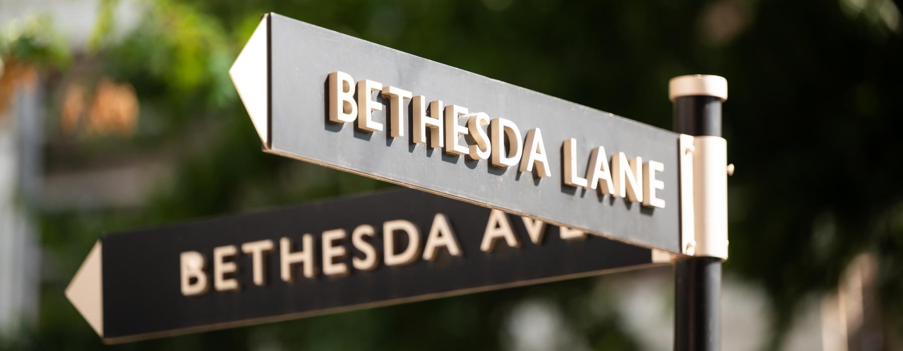 a couple street signs